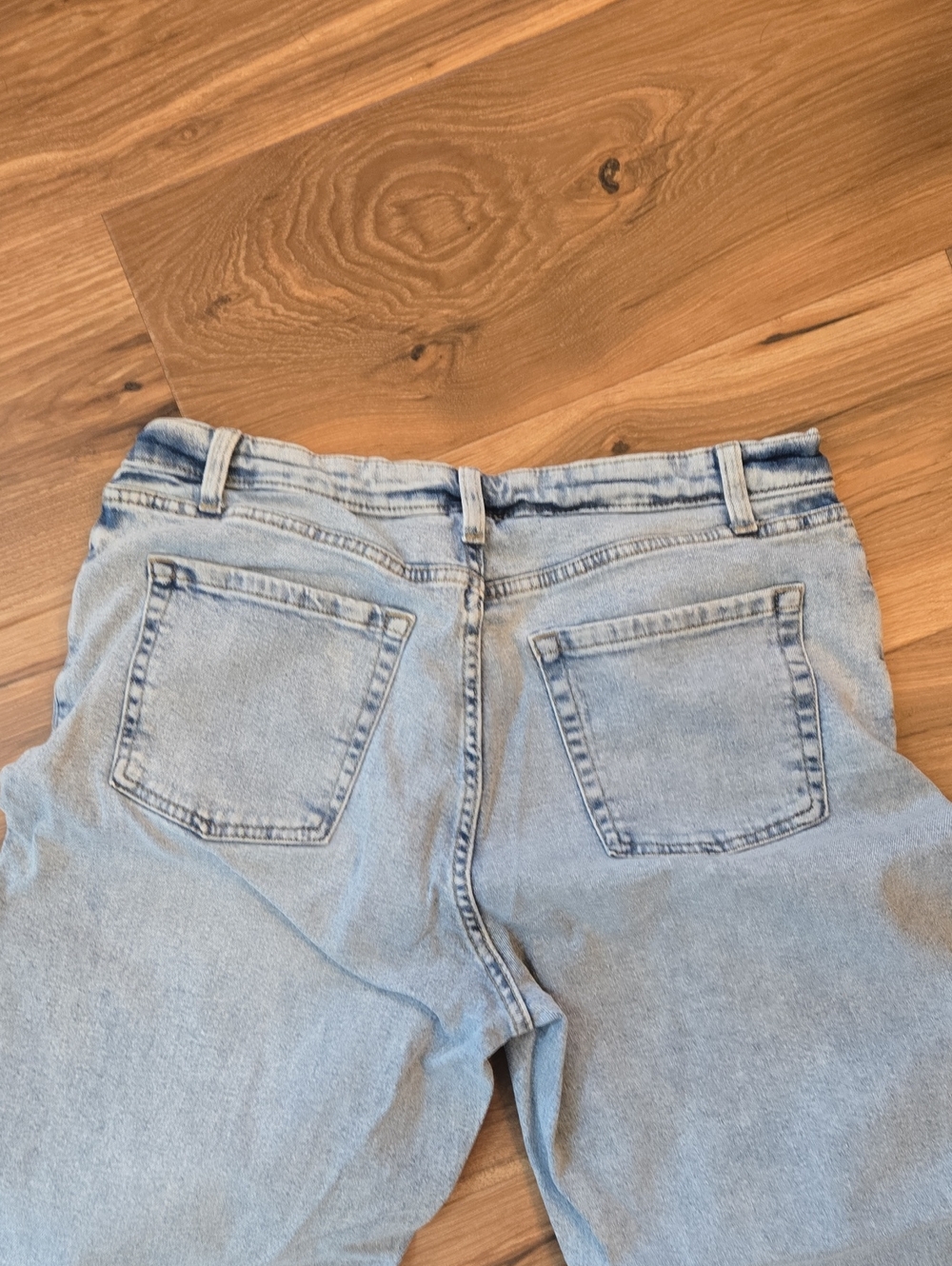 Wild Fable 12 Blue Denim Boyfriend Jeans with Hand-Painted Peace - Picture 8 of 8